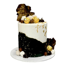 Load image into Gallery viewer, Black &amp; White Themed Cake
