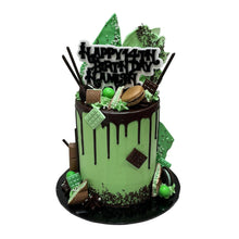 गैलरी व्यूवर में इमेज लोड करें, Green &amp; Chocolate Themed Cake
