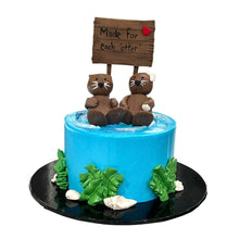 Load image into Gallery viewer, Otters Theme Cake
