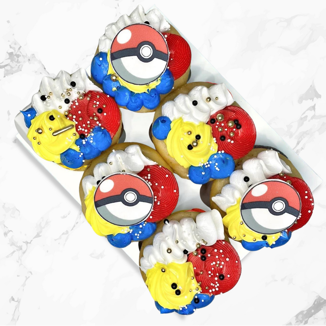 Gluten Free Pokemon Themed Cupcakes (6 Pack)