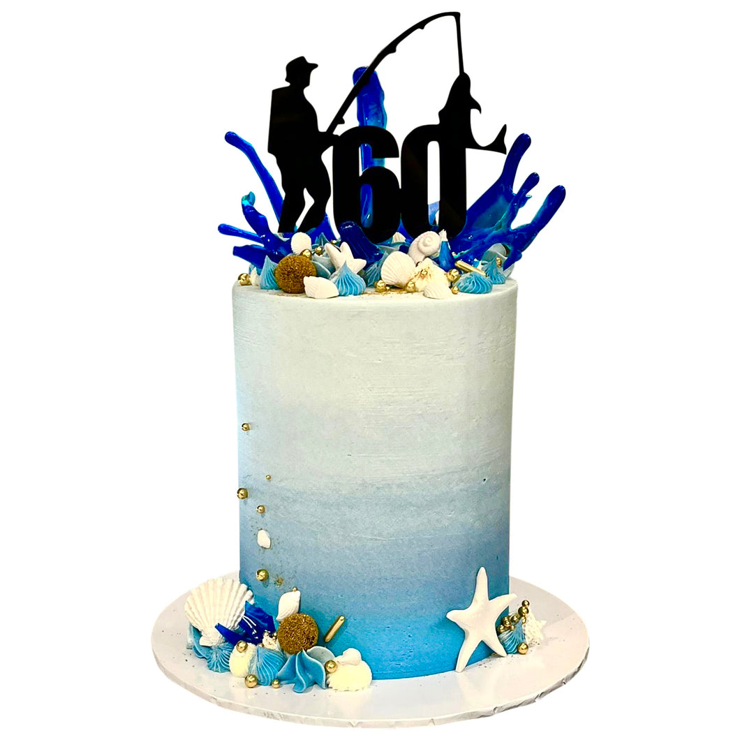 Fishing Man Themed Cake