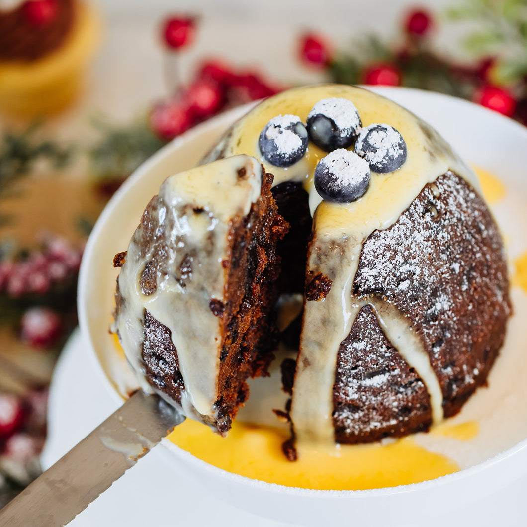 Wrapped Christmas Puddings